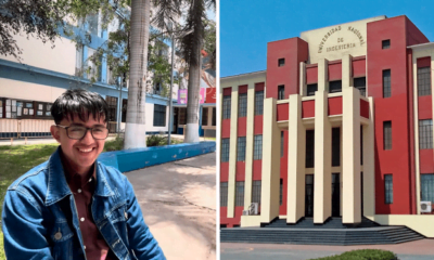 Estudiante de la UNI tuvo que viajar a Chiclayo para dar el examen del IEN. Foto: composición LR/captura de YouTube/Robin Amado