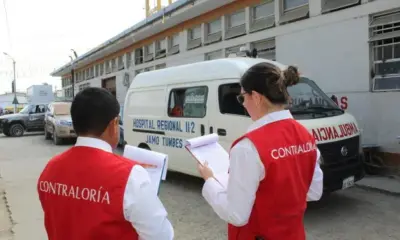 Personal de la Contraloría detectó irregularidades en hospital JAMO de Tumbes. Foto: Contraloría