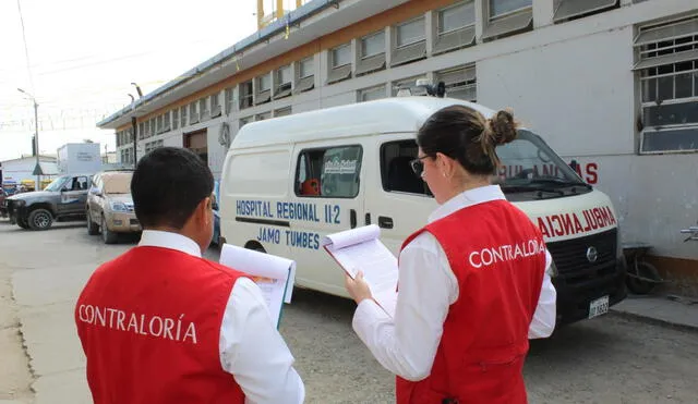 Personal de la Contraloría detectó irregularidades en hospital JAMO de Tumbes. Foto: Contraloría