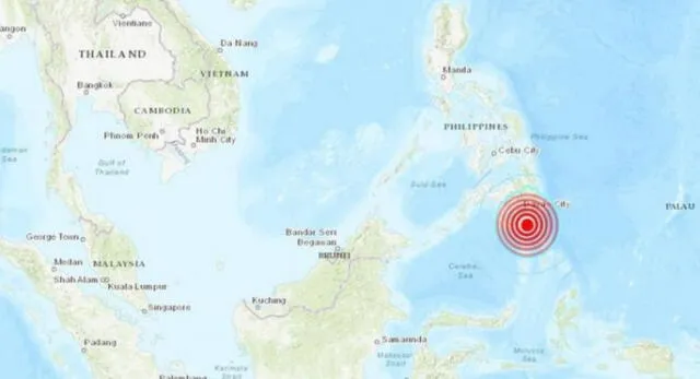 Terremoto de 7.6 se registra cerca de las costas de Filipinas y genera alerta de tsunami.