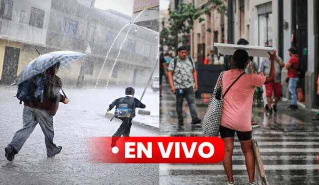 Umbral de peligro de lluvias pronosticadas por Senmahi está en naranja. Foto: composición LR/La República