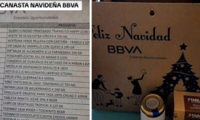 Conoce qué fue lo que dijo la joven sobre la canasta navideña del BBVA.