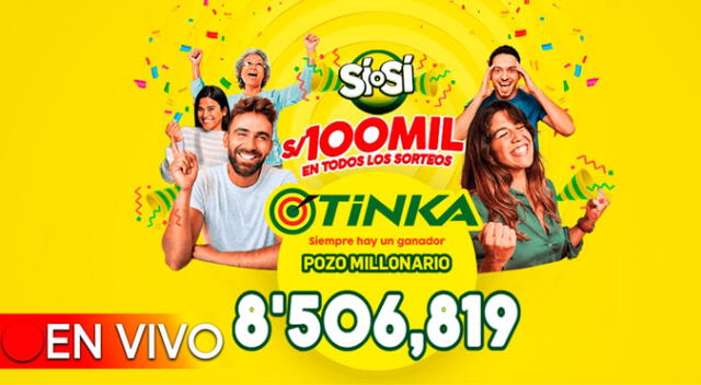 El pozo millonario de la Tinka se sorteó este miércoles 6 de diciembre a las 10:50 p.m.