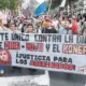 Lima. Los manifestantes salieron desde la plaza San Martín y también desde la plaza Dos de Mayo para rechazar la dictadura. Foto: Marco Cotrina/La República