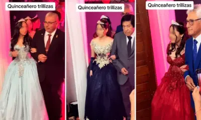 Muchos usuarios felicitaron la gran labor de los padres para criar a trillizas. Foto: composición LR/captura de TikTok/@eventoslimagym