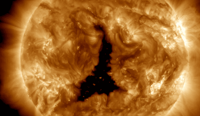 El fenómeno fue descubierto por el telescopio del Solar Dynamics Observatory de la NASA. Foto: NASA / SDO