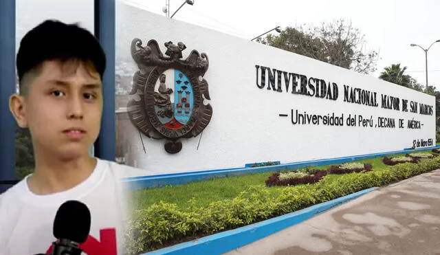 Con solo 16 años, el estudiante logró ingresar al primer intento a la Universidad Nacional Mayor de San Marcos (UNMSM) en el examen de admision 2024-I. Foto: Academia Grupo Ciencia/UNMSM