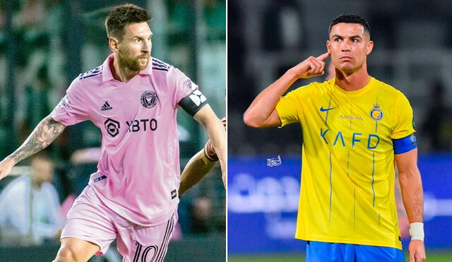 La competencia entre Messi y Cristiano ha traspasado a los goles que convierten. Foto: Inter Miami/Al Nassr