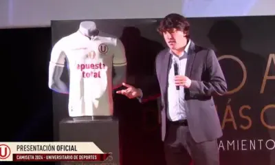 Universitario hizo oficial su nueva camiseta para el Centenario. Foto: captura