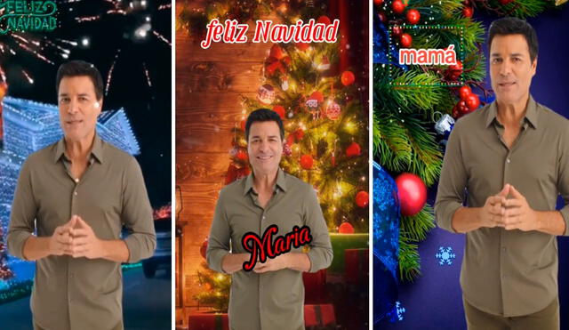 Los videos navideños de Chayanne tienen miles de likes. Foto: composición LR/captura de TikTok/@plantillas_capcut