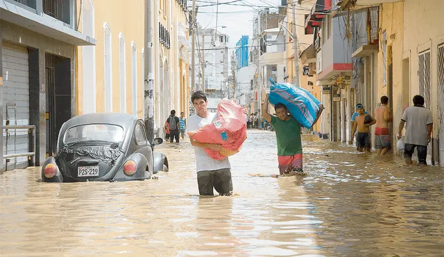 Alerta. Aún faltan culminar obras pese a inicio de las lluvias. Esta imagen se puede repetir. Foto: difusión