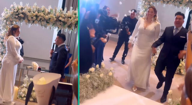 Deyvis Orosco y Cassandra Sánchez contrajeron matrimonio, ayer 21 de diciembre.