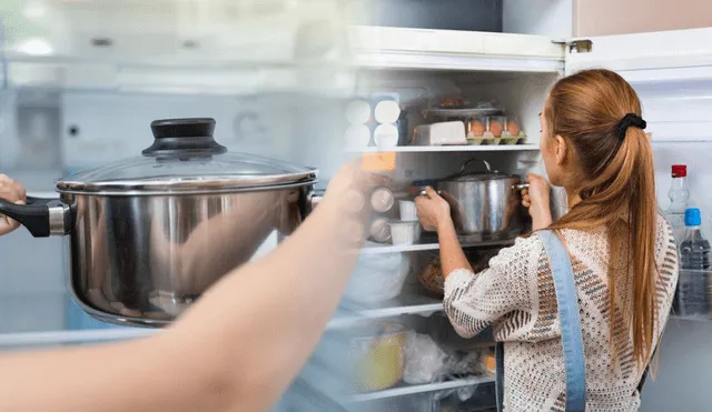 Conoce el motivo por el que no deberías guardar tu olla con comida dentro de la refrigeradora. Foto: composición LR/Freepik