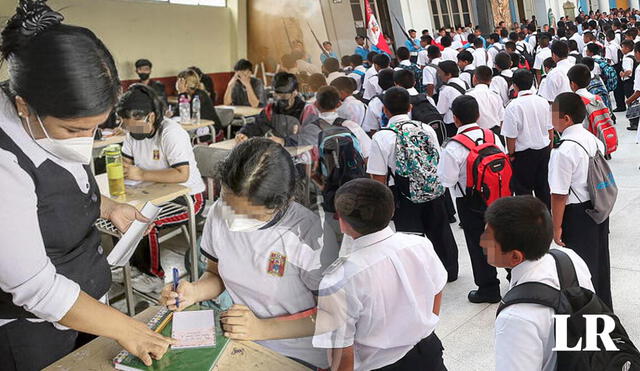 Escolares volverán a los colegios en la segunda semana de marzo de 2024. Foto: composición de Fabrizio Oviedo/La República