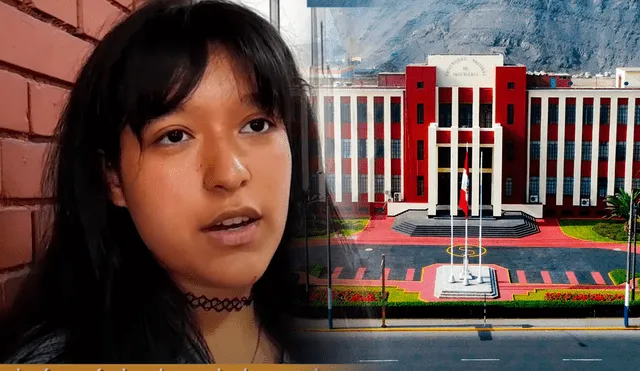 La joven estudiante de la Universidad Nacional de Ingeniería (UNI) también brindó consejos a los profesores sobre su método de calificaciones. Foto: composición LR/captura YouTube/Modesto Montoya/UNI