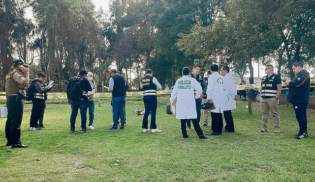 El fin. Los restos del presunto feminicida fueron hallados ayer en un parque. Poco antes subió su “despedida” a TikTok. Foto: La República