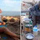 El 'Tío' Adrián vive en la playa La Caleta del Inca hace 59 años. Foto: composición LR/captura de Youtube/And Moll