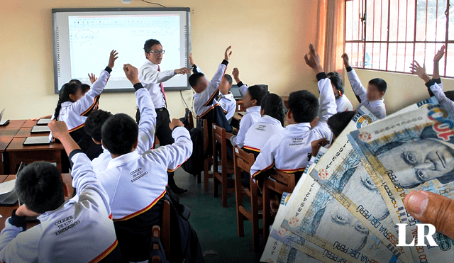 Los docentes recibirán su sueldo de acuerdo a las horas de jornada de trabajo que realicen y a su escala magisterial. Foto: composición LR de Jazmin Ceras/ La Republica.