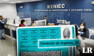 El DNI mantenía la opción de elegir ser donante de órganos o no. Foto: composición LR/Reniec/El Peruano