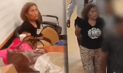 La mujer de 64 años intentaba pasar desapercibida. Foto: composiciónLR/captura AméricaTV