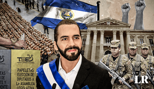 Bukele llegó a la presidencia en 2019 luego de derrotar en primera vuelta y con más de 53% de los votos a las dos principales fuerzas políticas que dominaban el poder en El Salvador: ARENA Y FMLN. Foto: composición LR/AFP