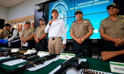 Armamento peruano ha sido también identificado en países como Ecuador. Foto: Ministerio del Interior