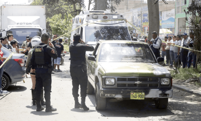 A plena luz del día. Los hermanos Clever Gustavo (77) y Hernando Vega Gutiérrez (79) fueron asesinados por sicarios muy cerca al centro de Trujillo. Foto: difusión