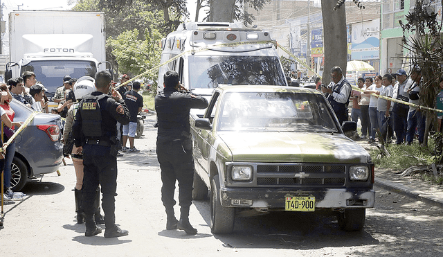 A plena luz del día. Los hermanos Clever Gustavo (77) y Hernando Vega Gutiérrez (79) fueron asesinados por sicarios muy cerca al centro de Trujillo. Foto: difusión