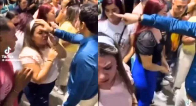 Mujer y el pastor de la iglesia se van a los 'golpes' en plena bendición ¿Cómo pasó?