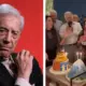 Mario Vargas Llosa sopla velas de su torta del Misti junto a su familia. Foto: Composición LR/Alvaro Llosa/X