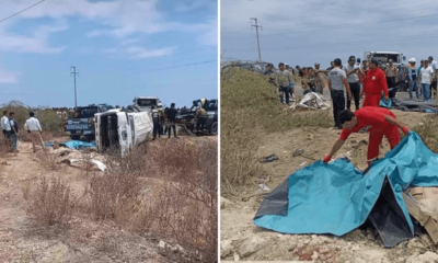 La minivan blanca sufrió el peor daño tras el accidente. Foto: La República