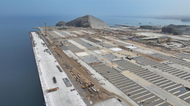 Megapuerto de Chancay. Cosco en Perú es 60% de su matriz china, y 40% de la peruana Volcan. Foto: difusión