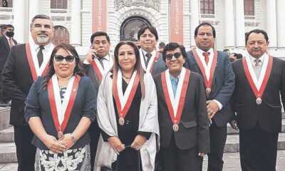 Malos maestros. Estos son los congresistas del Bloque Magisterial que impulsaron medida que permite a docentes ingresar a las aulas sin pasar por prueba. Foto: difusión.