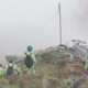 Ataques. Así quedaron las torres tras el ataque. Los mineros exponen también sus vidas. Foto: difusión.