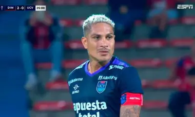 Paolo Guerrero llegó en 2024 a César Vallejo. Foto: captura ESPN