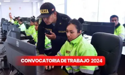 La convocatoria de trabajo de la Policía Nacional está disponible hasta el 30 de abril. Foto: composición LR/Andina