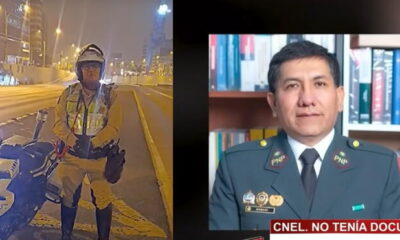 El coronel involucrado sería abogado de la Inspectoría de la PNP. Foto: captura Panamericana