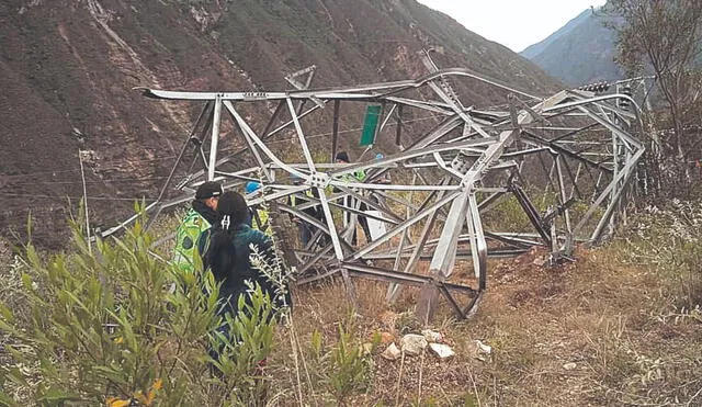 Atentado. La empresa Poderosa ha sufrido el asesinato de 17 de sus trabajadores y el derribo de 15 torres eléctricas. Foto: difusión