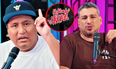 Ricardo Mendoza y Jorge Luna agradecieron por los memes e imitaciones que les hicieron tras polémica. Foto: composición LR/YouTube/Hablando Huevadas