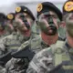 Personal del Ejército del Perú durante una actividad por Fiesta Patrias. Foto: Andina