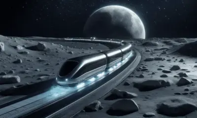 El plan de la NASA consiste en crear ferrocarriles magnéticos. Foto: IA