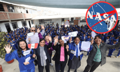 Anning, Claudia, Mahdithly, Yanet y Angela son las escoleras que representarán a Perú en esta edición del programa Ella es Astronauta. Foto: composición LR/Andina