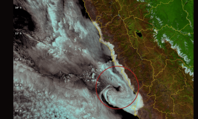 Vórtice Costero. Foto: composicIón LR/Senamhi