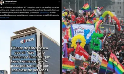 Denuncia por discriminación de una usuaria a asesor comercial de Entel se presenta en el Mes del Orgullo. Foto: composición LR/captura de pantalla.