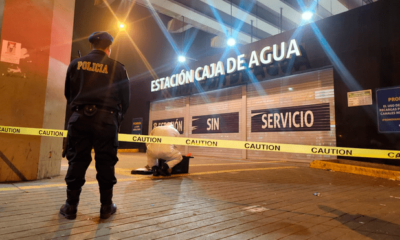 Detona explosivo en estación del Metro. Foto: Samuel Santos / La República