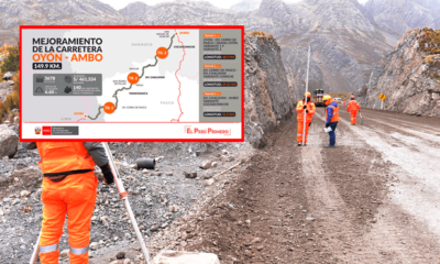 Proyecto Especial de Infraestructura de Transporte Nacional (Provías Nacional) que la paralización en la obra de mejoramiento del Tramo II de la carretera Oyón – Ambo por parte del contratista no tiene justificación. Foto: composición LR/MTC