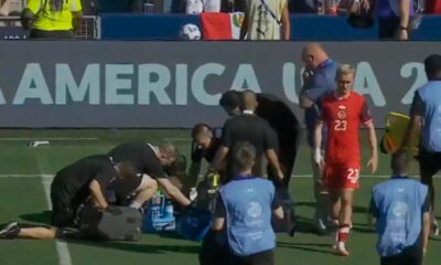 Asistente del árbitro principal del Perú vs. Canadá se desmayó debido al calor. Foto: captura/DSports