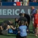 Asistente del árbitro principal del Perú vs. Canadá se desmayó debido al calor. Foto: captura/DSports