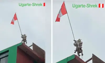 Alfonso Ugarte es uno de los emblemáticos héroes de Perú, pero un hombre decidió cambiarlo por una figura de Shrek. Foto: composición LR/TikTok