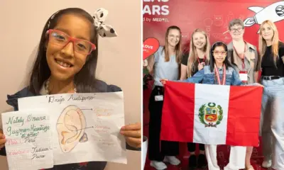 Nataly Guzman compitió con más de 200 niños inventores de 24 países del mundo. Foto: composición LR/Difusión/ MED-EL